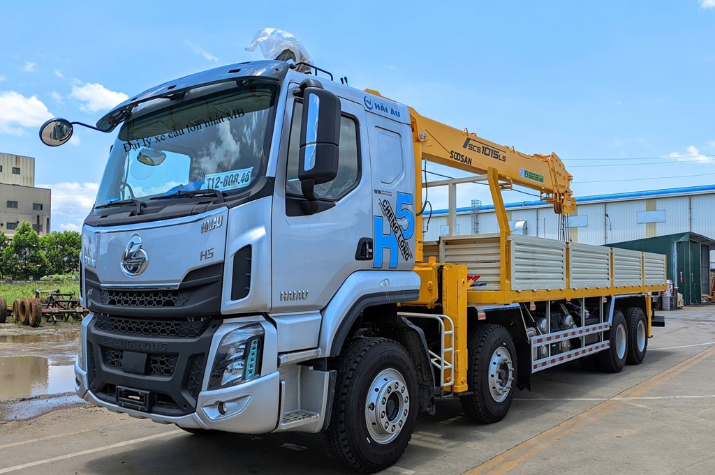 CHENGLONG GẮN CẨU SOOSAN 12 TẤN